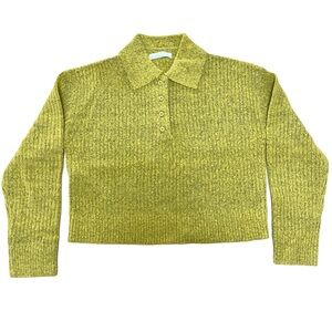 NWOT Oak and Fort Collared Polo Sweater, Cress Green, Size XXS
